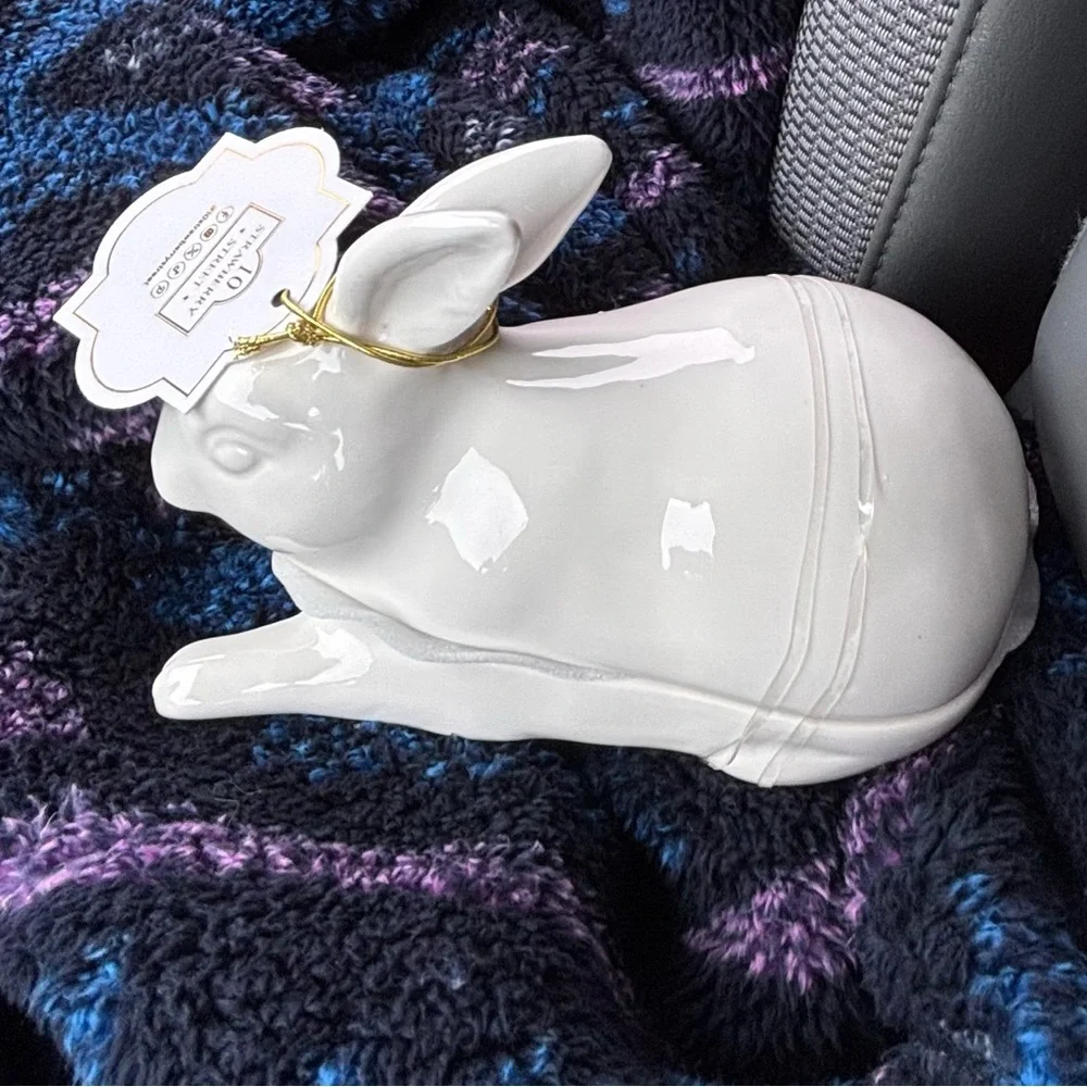 Bunny Butter dish.   Rabbit butter dish.  New
